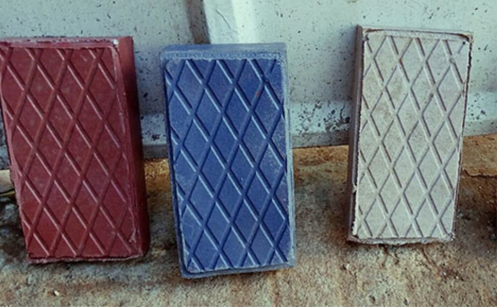 tijolo plastico cores