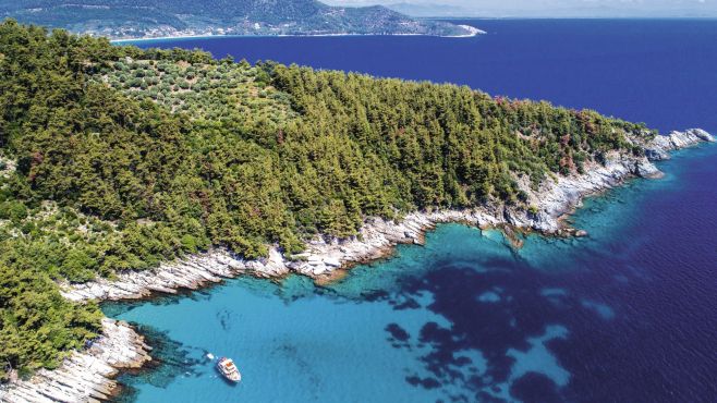 Ilha grecia praia