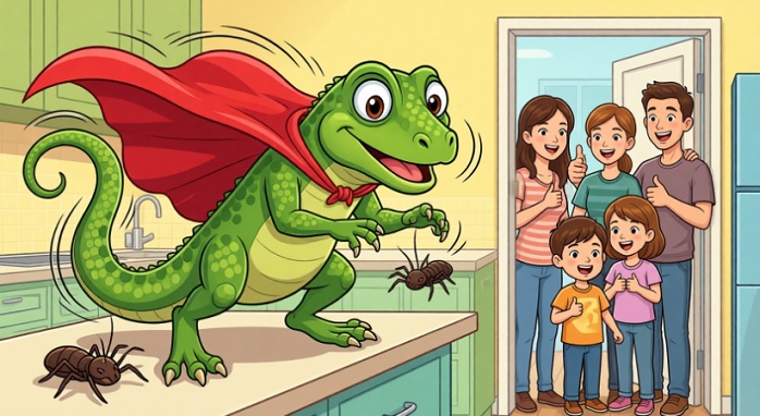 Não Mate! Lagartixas Limpam Sua Casa Grátis