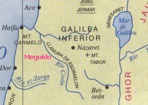 Megido mapa