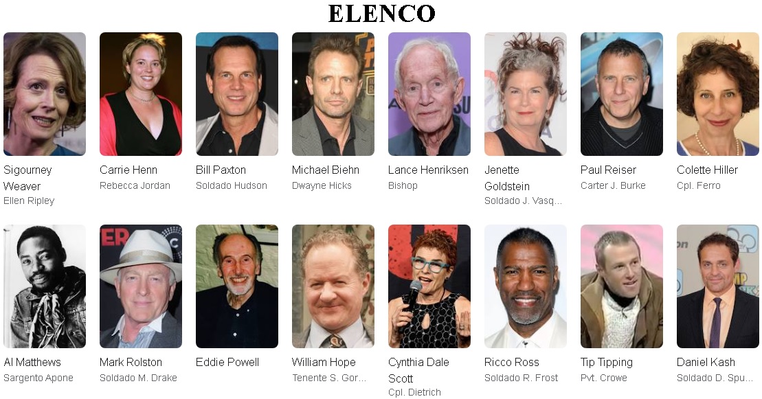 Alien 2 o resgate elenco